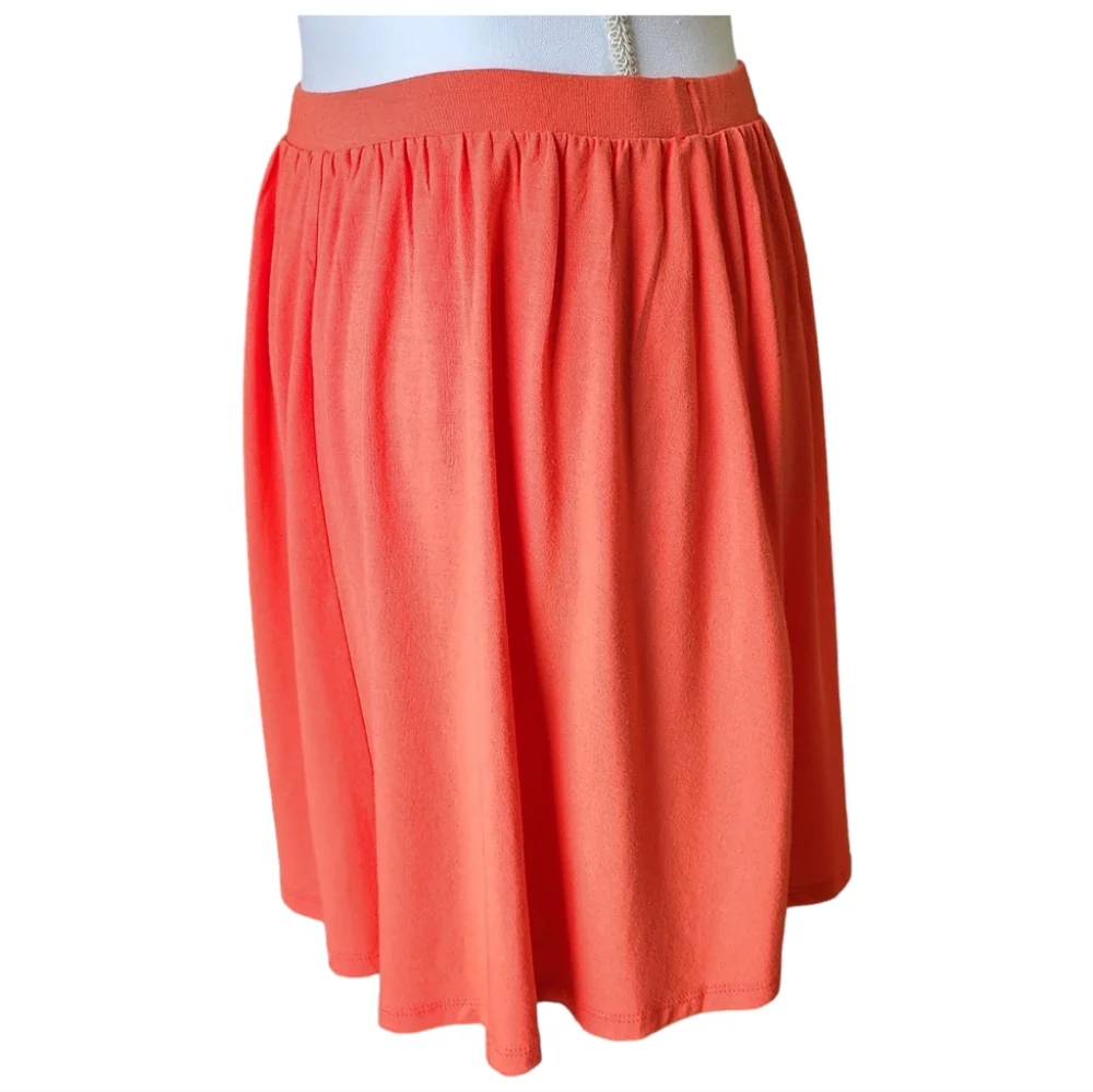 Old Navy Women's Orange Knit Smocked Skirt, Size Small Petite, SP - Picture 3 of 10